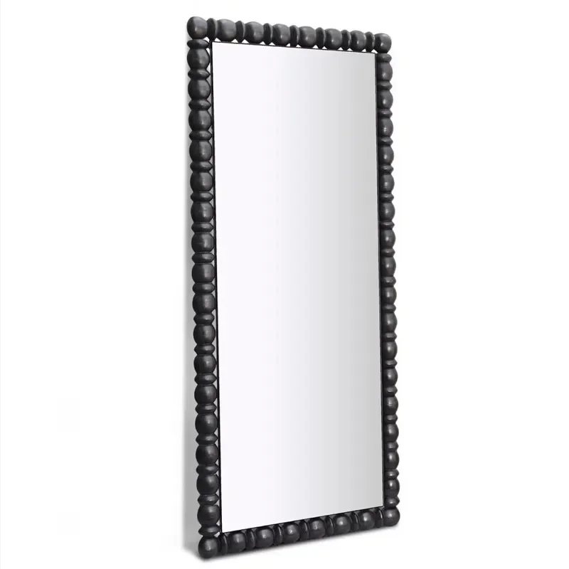 French Retro Beaded Art Floor Mirror Full Length High Value Home Bedroom Living Room Fitting Mirror