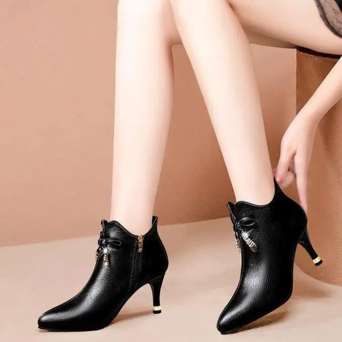 

Women's Ankel Boots Autumn Winter Women High heel pointed toe fashion boots Boots Womens Short Boots Shoes Fashion Platform Boot