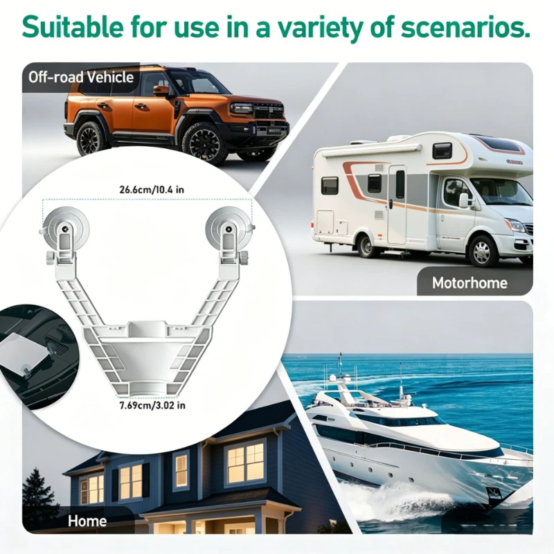 Apply to Starlink mini car center control suction cup bracket,  car interior windshield fixing bracket, mini bracket