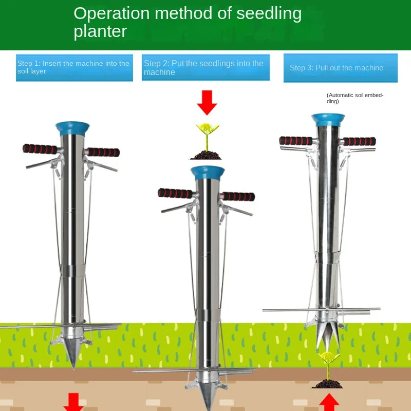 Seedling Planting Equipment Chili Pepper Corn Vegetable Seedlings Planting Sowing Transplanting Agricultural Tools