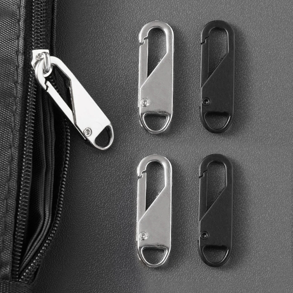 Quick Instant Zipper Repair Kit Universal Zipper Pulls with Cord Metal Zipper Sliders Replacement Bags Clothes Extend Puller