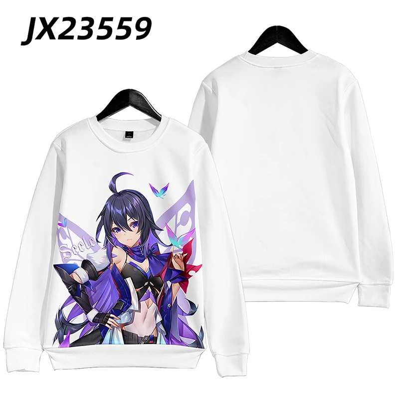 Anime Honkai Star Rail 3D-Druck Reiß verschluss Frauen/Männer Hoodie Sweatshirt Seele Cosplay Reiß verschluss Kapuzen jacke Oberbekleidung Freizeit Trainings anzug