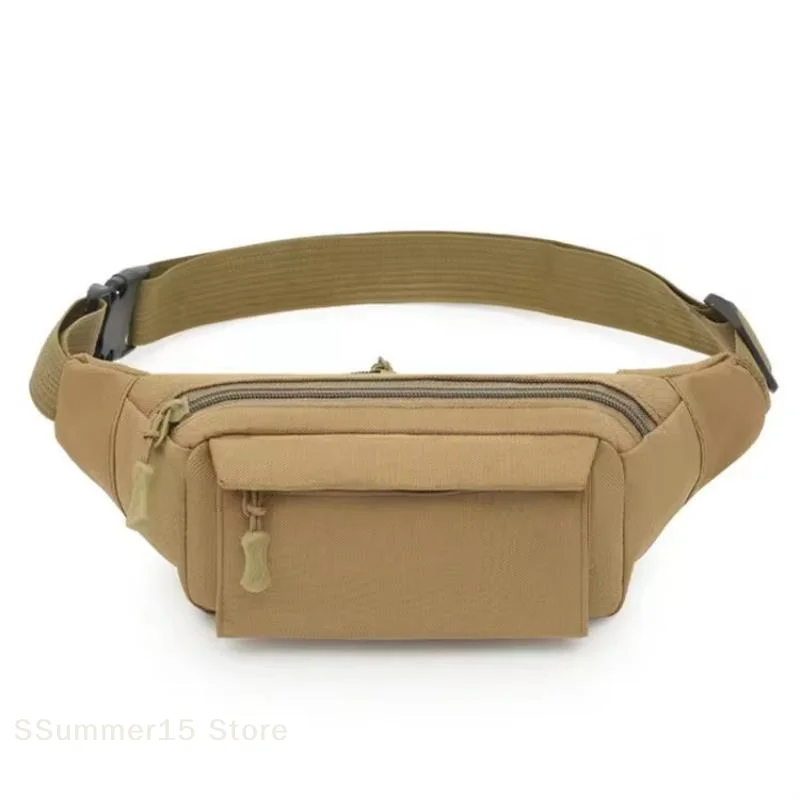 【R】Casual Canvas Waist Bag Waist Bag Mobile Phone Bag Banana Bag Fanny Pack Men
