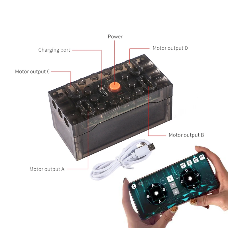 NEW Bluetooth Lithium Sbrick Buwizz Battery Box Motors Train Remote Control PF Brick Blocks Toy Suitable for IOS 9.0 and Android