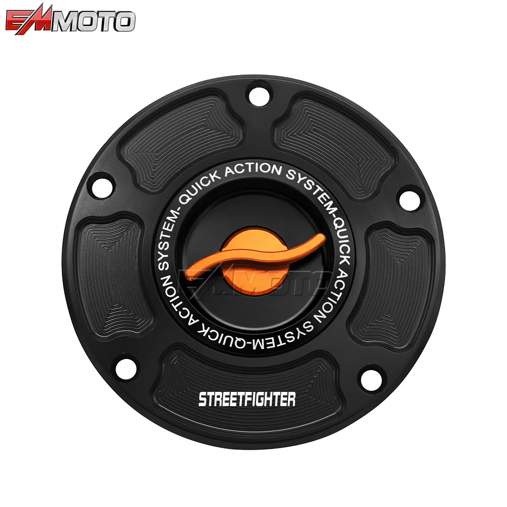 Tapa de tanque de combustible para motocicleta, accesorios de aluminio CNC, tapa de liberación rápida para DUCATI STREETFIGHTER 1098/S 2010-2012 848 2012-2015