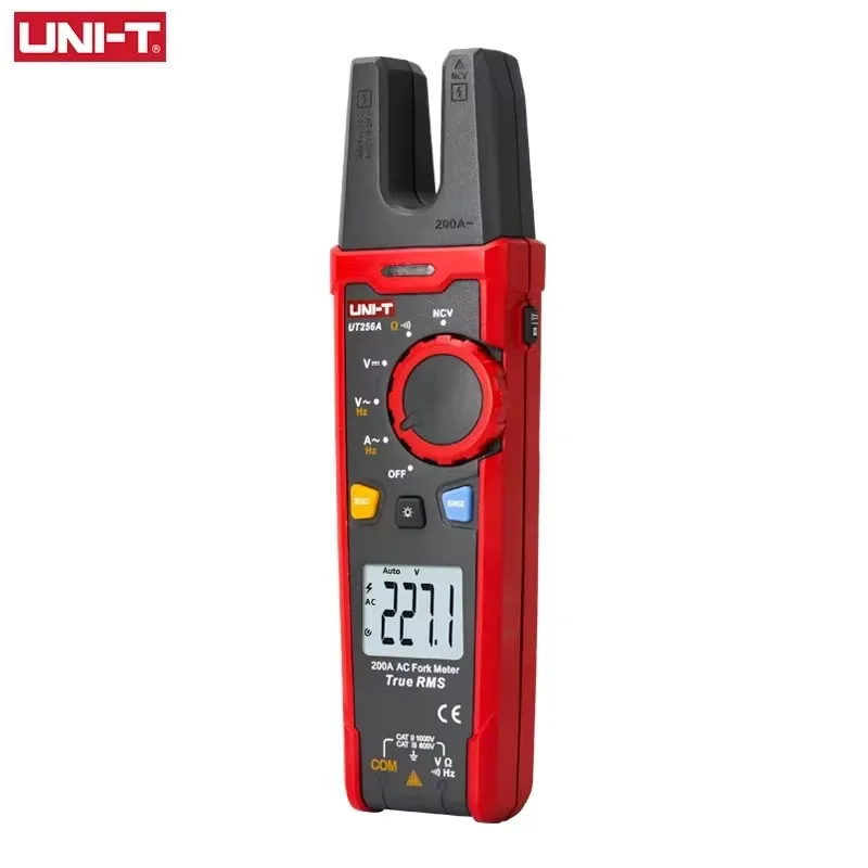 UNI-T Digital Clamp Meter UT256A True RMS Fork Meter AC Current Pliers Ammeter Voltmeter Capacitor Frequency Tester