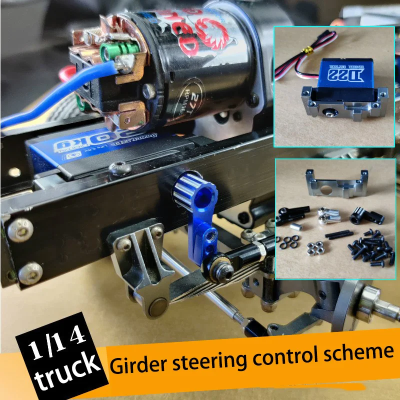 

Steering Component Steering Gear Structure Modified Beam-For 1/14 Tamiya RC Truck Trailer Tipper Scania R470 R620 Benz 770s Part