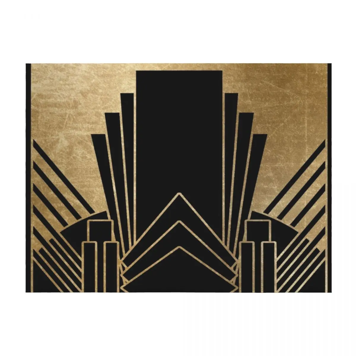 تصميم آرت ديكو رمي بطانية بياضات السرير المزخرفة من قماش الفانيلا بطانيات مخصصة #2