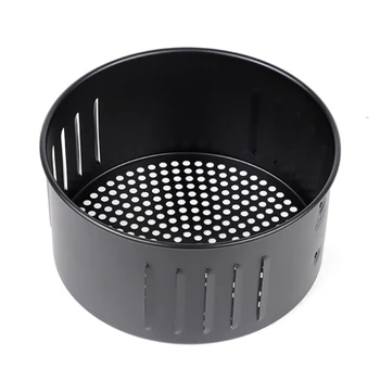 Image Air Fryer Replacement Basket, Non Stick Sturdy Roasting Cooking Stainless Steel Baking Tray for All Air Fryer Oven