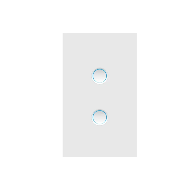 

FFYY-Tuya Matter Wifi Smart Light Switch For Alexa Google Home Homekit Smartthings Neutral Wire Concave Glass US Standard 2