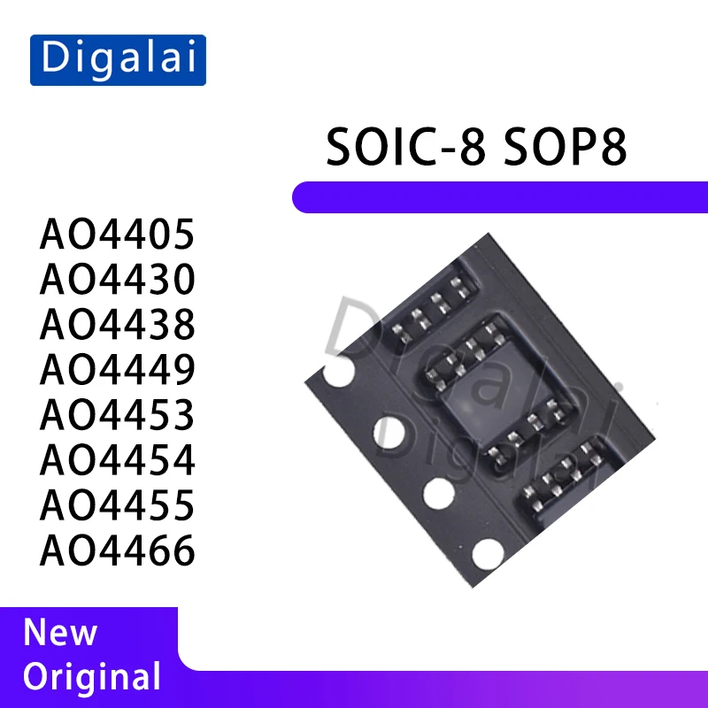 High Current Low Rds(on) MOSFET Kit AO4405 AO4430 AO4438 AO4449 AO4453 AO4454 AO4455 AO4466 for Power Tools BMS