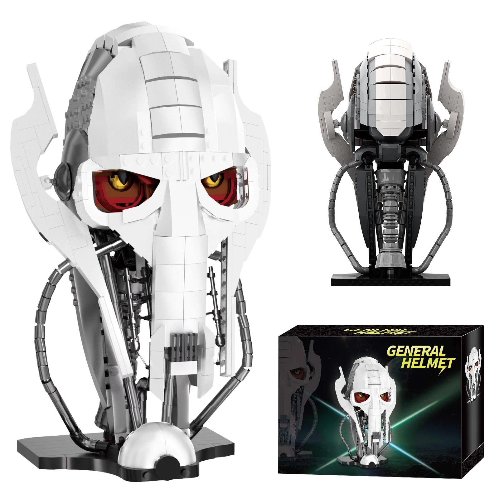 

MOC Space War General Grievous Helmet Bricks Model General Grievous Battle Helmet Set Building Blocks Assembly Toys Kids Gifts