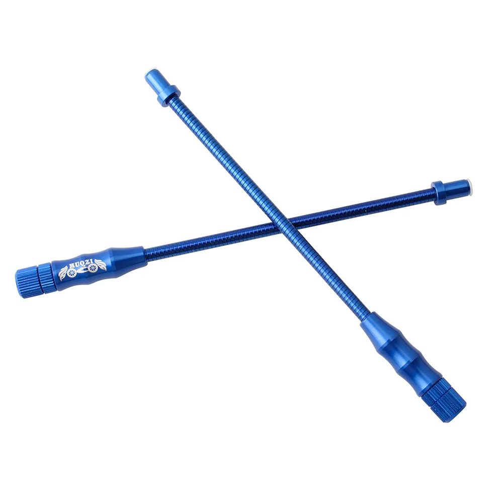 

2Pcs Lightweight Bicycle Spring Elbow Tube Flexible Durable Blue Catheter Bike Parts Adjustable Cycling Accessories