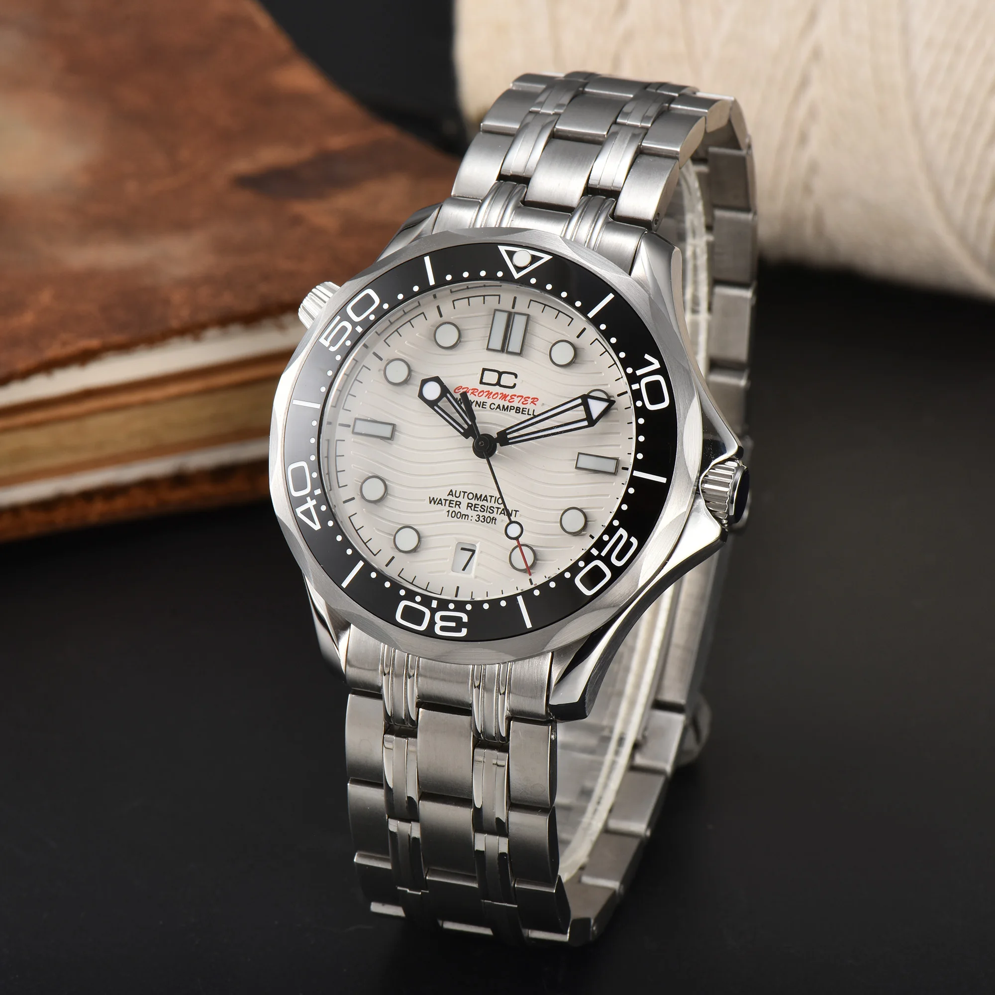 42mm Herrenuhr Mechanisch Automatik Edelstahl Keramiklünette Uhr Leuchtzeiger NH35 Uhrwerk Armbanduhren