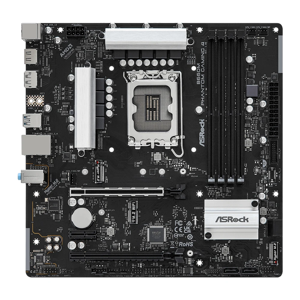 NEW ASROCK B660M Phantom Gaming 4 LGA 1700 DDR4 Motherboard M.2 HDMI DisplayPort Desktop Computer Motherboard