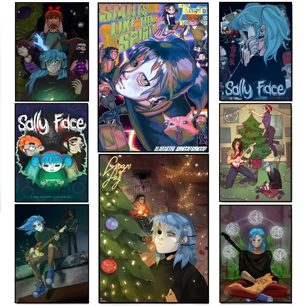 Game Horror S-Sally Face Poster Elegant Indoor Artwork Design & Contemporary Home Decor