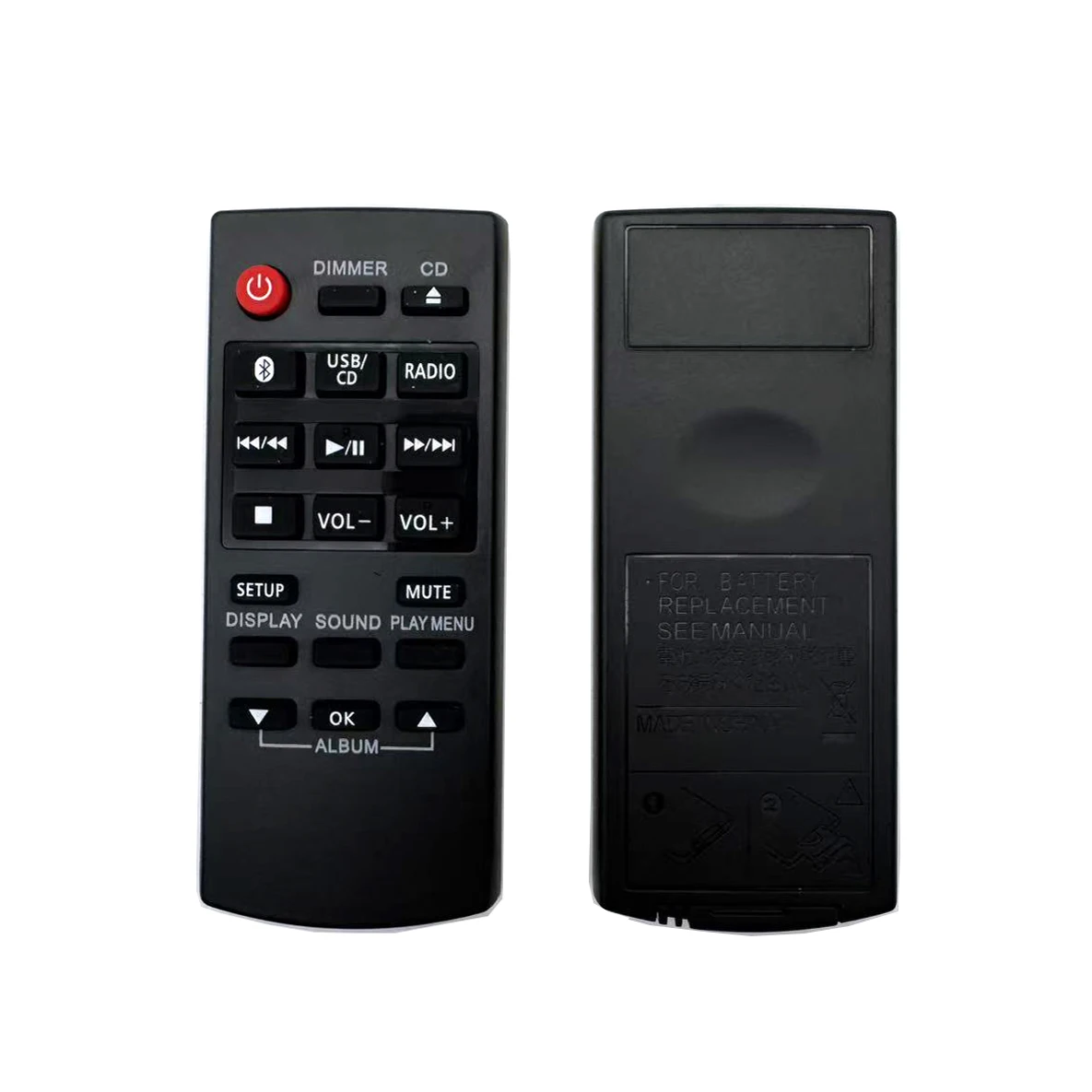 N2QAYB000984 Remote Control For Panasonic CD Audio System N2QAYB000944 SA-PM250 SC-PM250 SC-PM600 SC-UX104 SC-HC200 SB-UX100