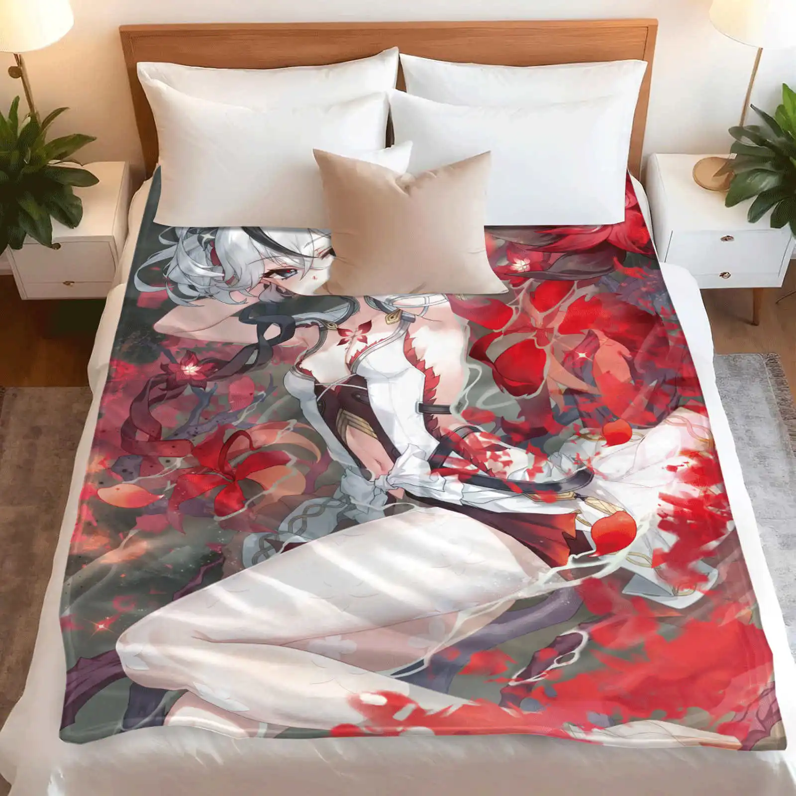 Wuthering Waves WuWa Verina Blanket Game Anime Plush Funny Warm Throw Blankets 2