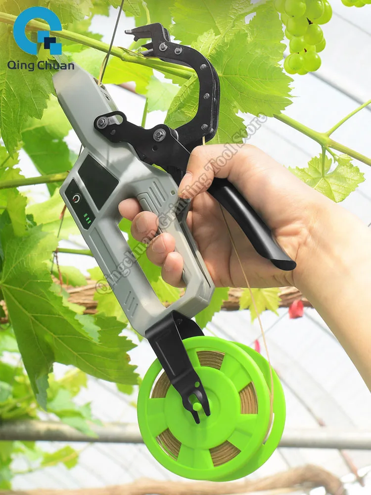 Electric Vine Twiner Rechargeable Lithium Battery Fast Binding Machine Vegetables Grape Vines Crops Branches Vine Twiner