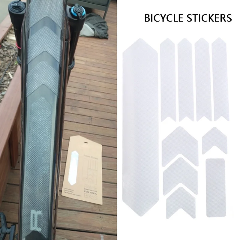 3D Bike Frame Protector Sticker Scratch-Resistant Protector Wear Resistant Wear Resistant Anti-UV Mountain Bike Mtb Accessories