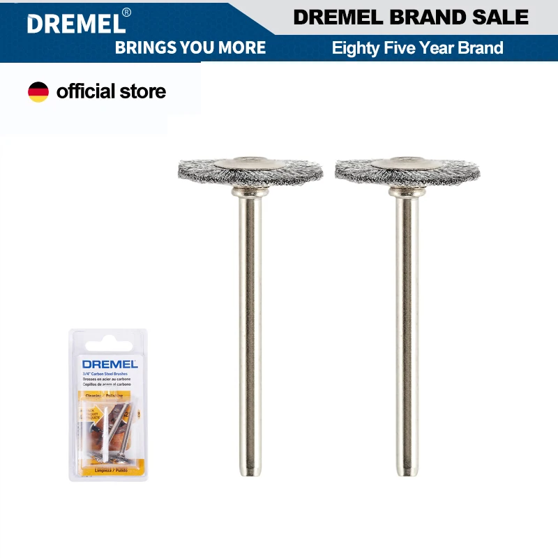 Dremel 428 Carbon Steel Wire Brush Abrasive Polishing Tool Accessories Compatible Dremel 3000 4000 4250 8220 8240 Electric Drill