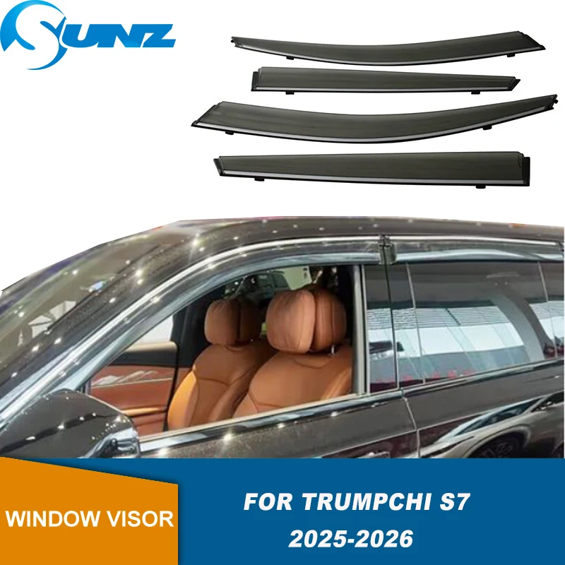 

Side Window Deflector For Trumpchi GAC S7 2025 2026 Car Window Vent Visors Sun Wind Rain Shield