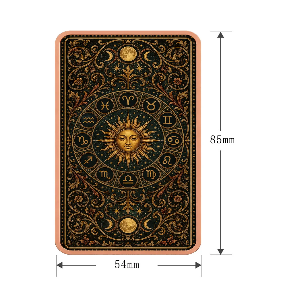 5oz .999 Fine Copper Zodiac Art Capricorn Taurus Aries Leo Rectangular Art Bar Exquisite Art Collectible Metal Desk Decor Gift
