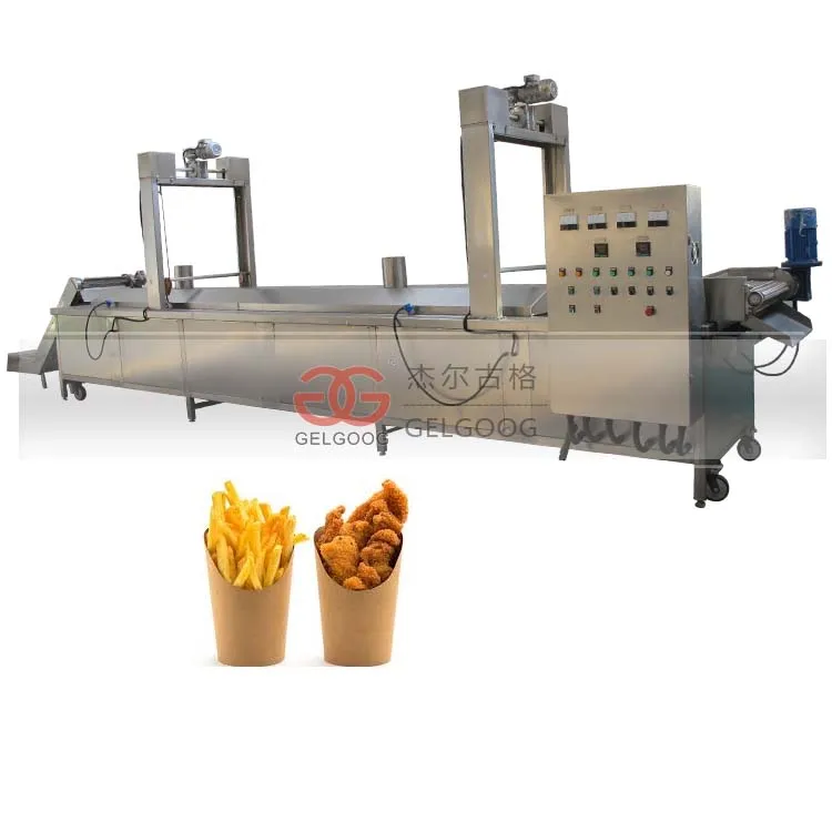 المهنية الصناعية التلقائي آلة المقلاة المكسرات السمبوسة الفول السوداني البطاطس المقلية بلانتين رقائق البطاطس آلة القلي