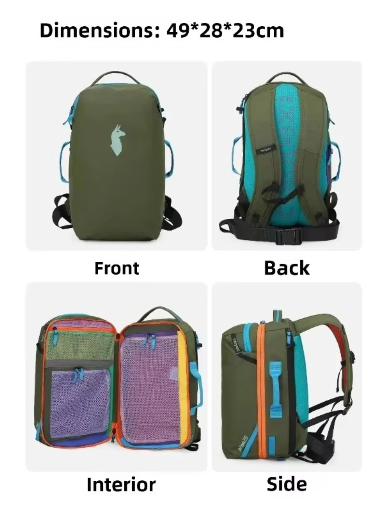 

2026 New Outdoor 28L Travel Mountaineering Bag Lightweight Hiking Color Dopamine Backpack Leisure Travel Large Capacity Backpack
