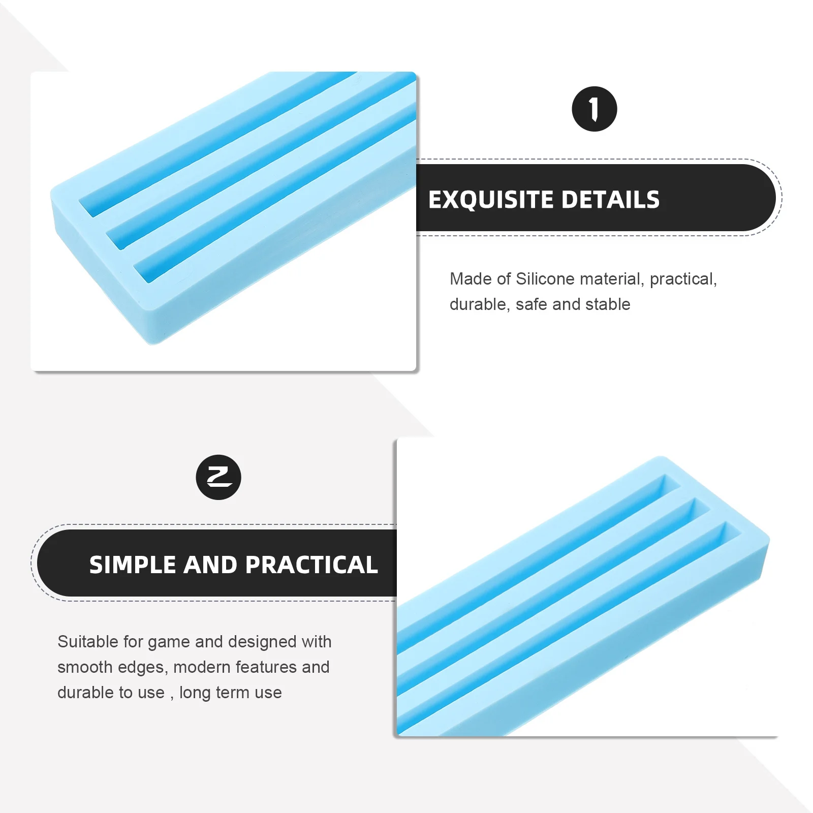 سيليكون الدومينو صينية متعددة الوظائف حامل ألعاب لبلاط الدومينو عرض موقف سطح المكتب قاعدة الاطفال الأبجدية ألعاب Diy بها بنفسك الحرفية #4