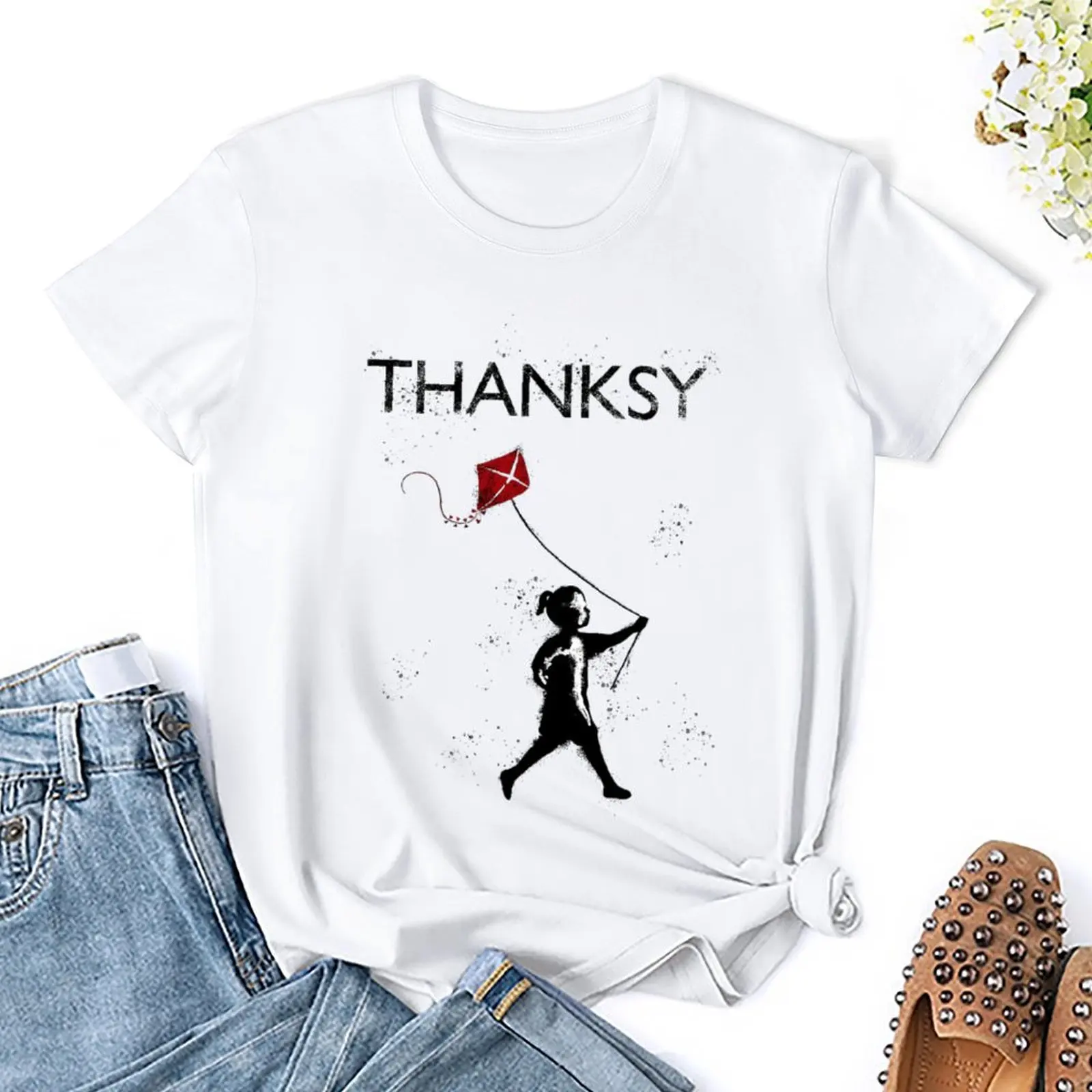 Fresh Thanksy Greeting Card For Sale T-shirt  Move Tees Novelty Geek Fitness