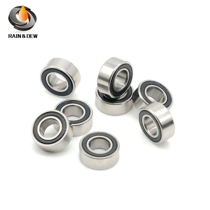 10PCS MR116RS Bearing 6x11x4 mm ABEC-7 Hobby Electric RC Car Truck MR116 RS 2RS Ball Bearings MR116-2RS Black Sealed