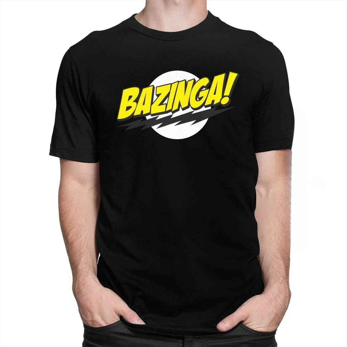 Erkekler yakışıklı sheldon'ın Cooper Tee Tops doğum günü hediyesi fikir Bazinga 100% pamuk T-shirt inek TBBT T gömlek komik