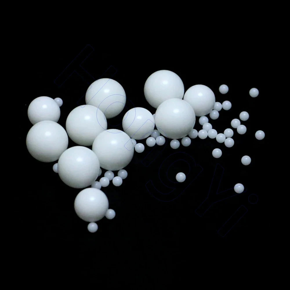 White POM Plastic Ball Round Beads Dia 2 3 4 4.5 5 5.55 6 6.35 7 7.14 8 9 10 11.11 12 12.7mm Polyformaldehyde Solid Balls