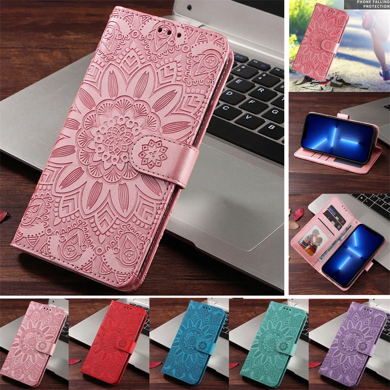 Luxury Embossed Leather Coque on For Xiaomi Mi Poco X4 X 4 M4 M 4 Pro 4G 5G F4 GT Cover Card Slot Protect Mobile Phone Case Etui