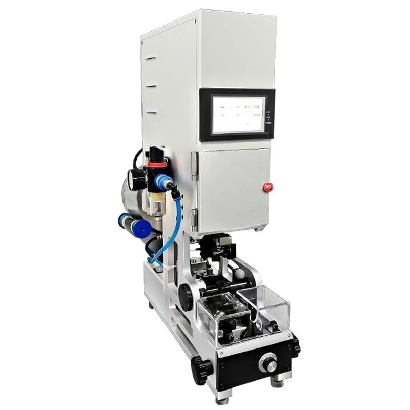 Semi-automatic threading machine, automotive wiring harness waterproof plug pressing machine