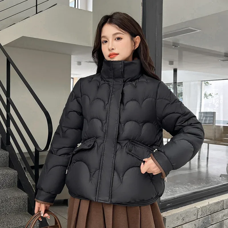 

Short Coat Women's Winter Coat Girls Jacket Parkas Cotton Jacket New Stand Up Loose Size Cotton Jacket Chaquetas Invierno Mujer