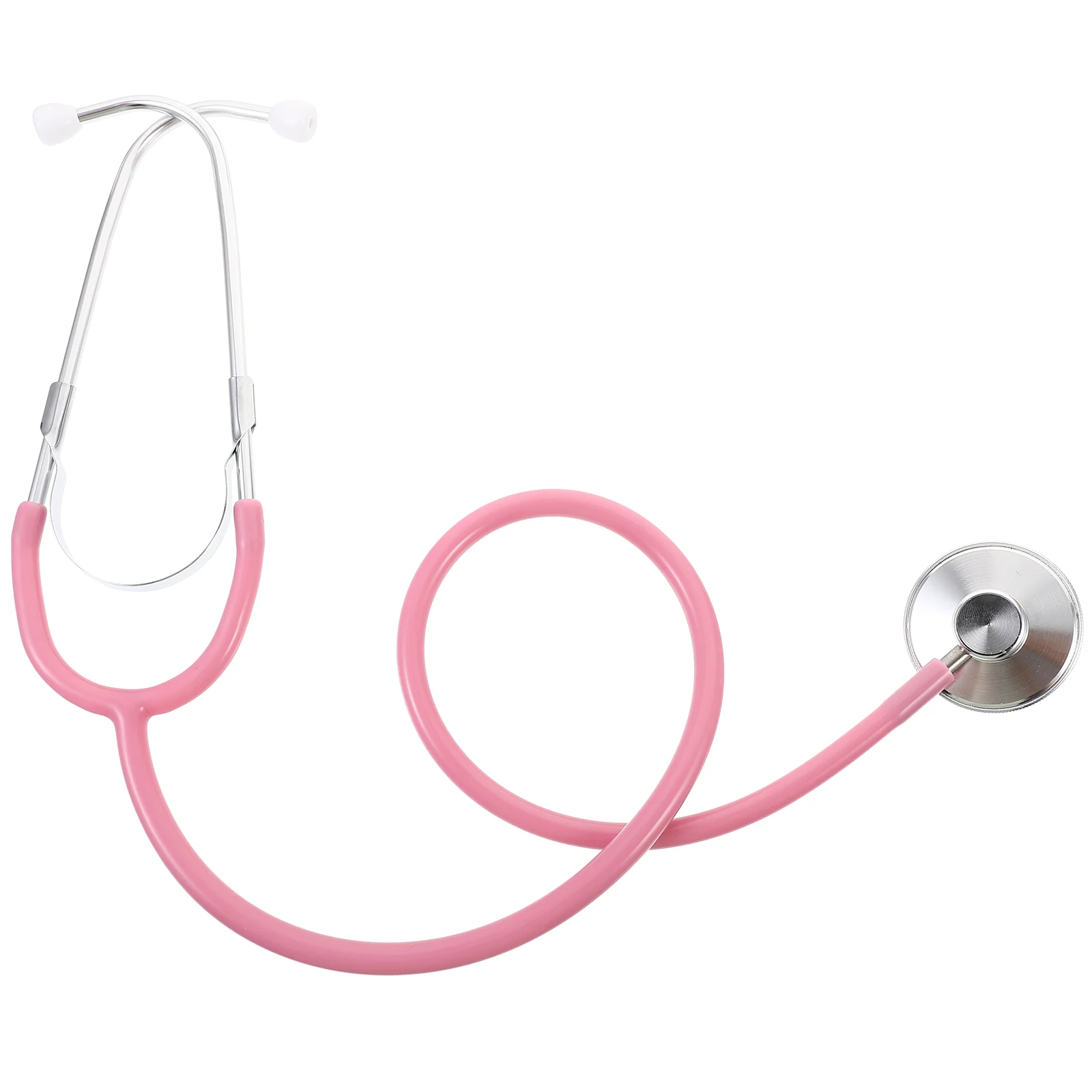 1pc Single-player Virtual Stethoscope Children Medical Toys Simulation Medical Equipment Play Toy for Kids Children (Pink)