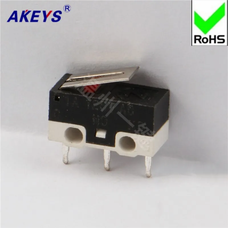 10 PCS MS-003 10/12.5/18/23.5mm rectangular micro-switch mouse button tripod iron handle JL009-12-1