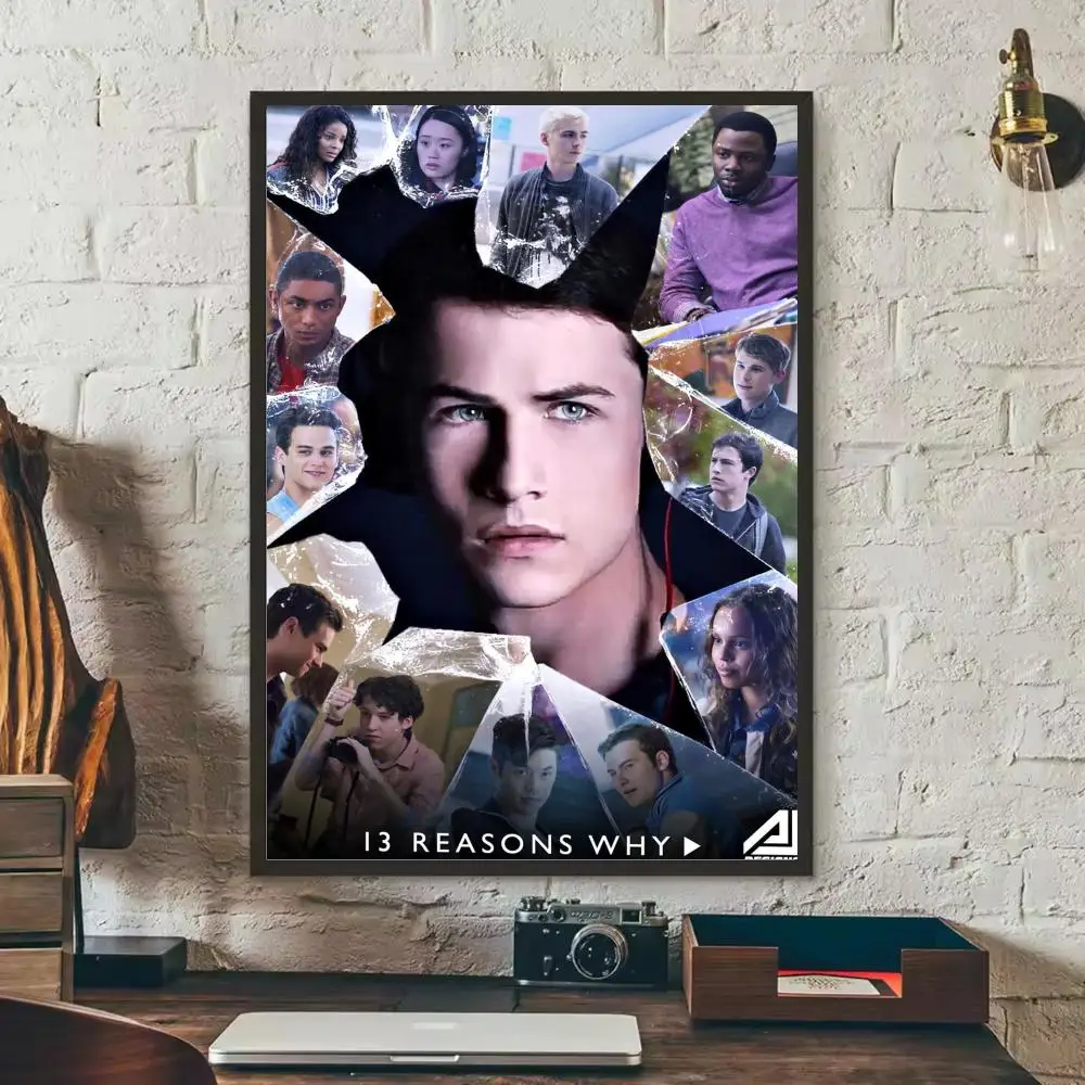 13 R-Roasons Why ملصقات ملصقات HD مقاومة للماء لوحة فنية جدارية لغرفة النوم وغرفة المعيشة ديكور المنزل هدية تزيين