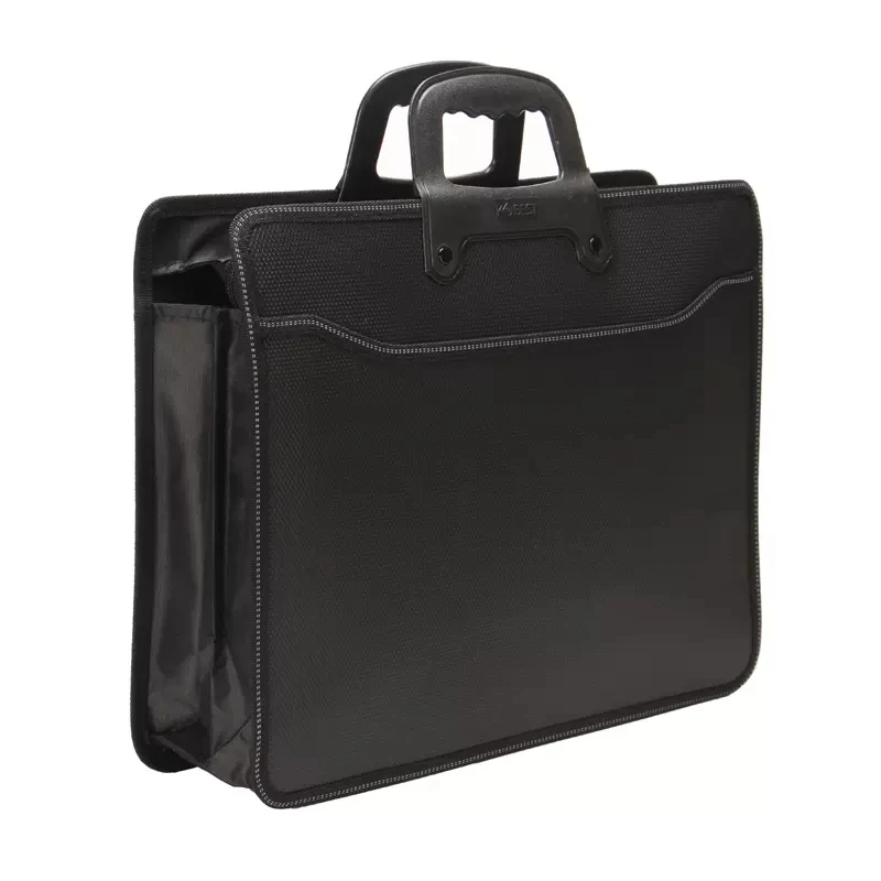 Large-capacity A4 portable document bag office document bag information bag pockmarked dotted briefcase business bag promotional