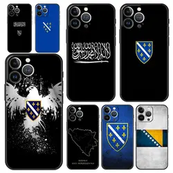 Luxury Phone Case For Apple iPhone 11 15 14 Pro MAX 12 13 7 8 Plus X XR XS MAX SE Cover Funda Bosnia and Herzegovina Passport