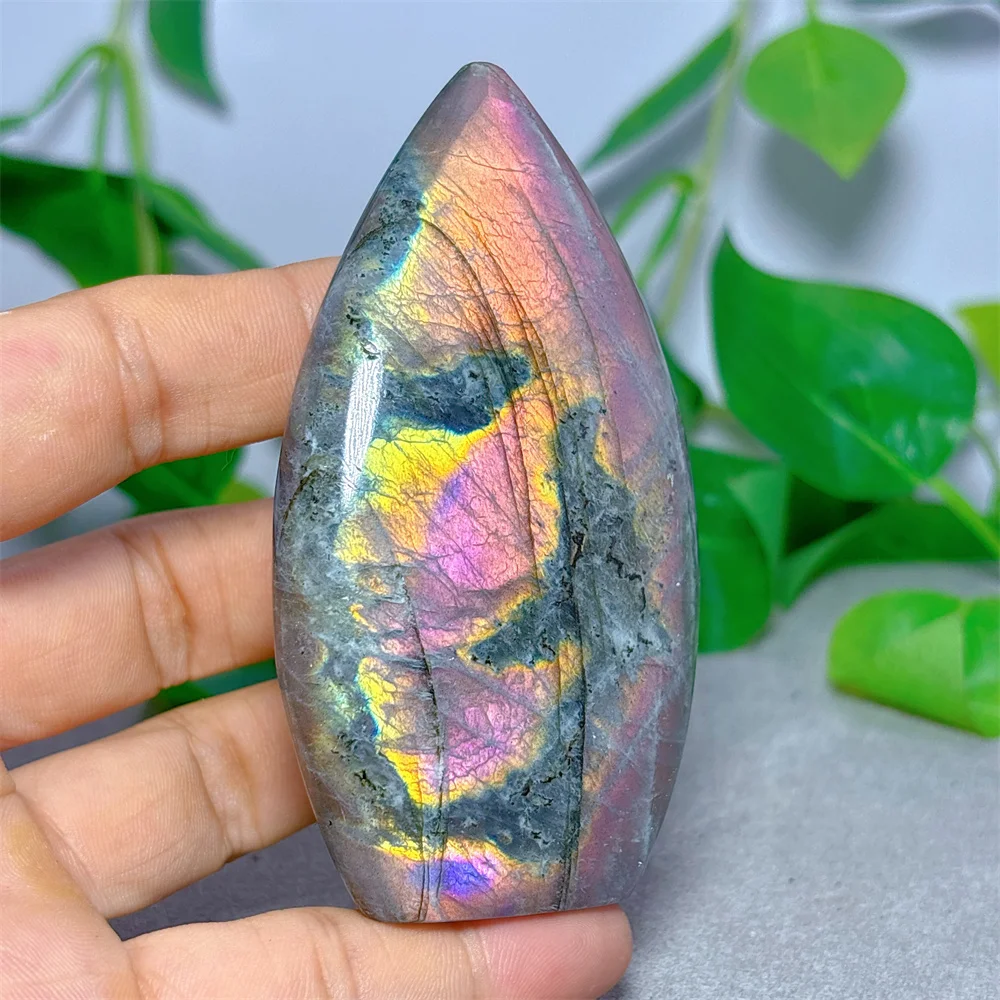 Purple Labradorite Free Form Natural Crystal Quartz Minerals Stone Home Decoritems Reiki Garden Love Gifts Energy Healing Lucky