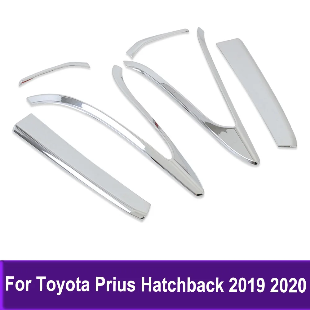 

Chrome Taillight Frame For Toyota Prius Hatchback 2019 2020 Rear Light Lamp Cover Sticker Trim Exterior Accessories