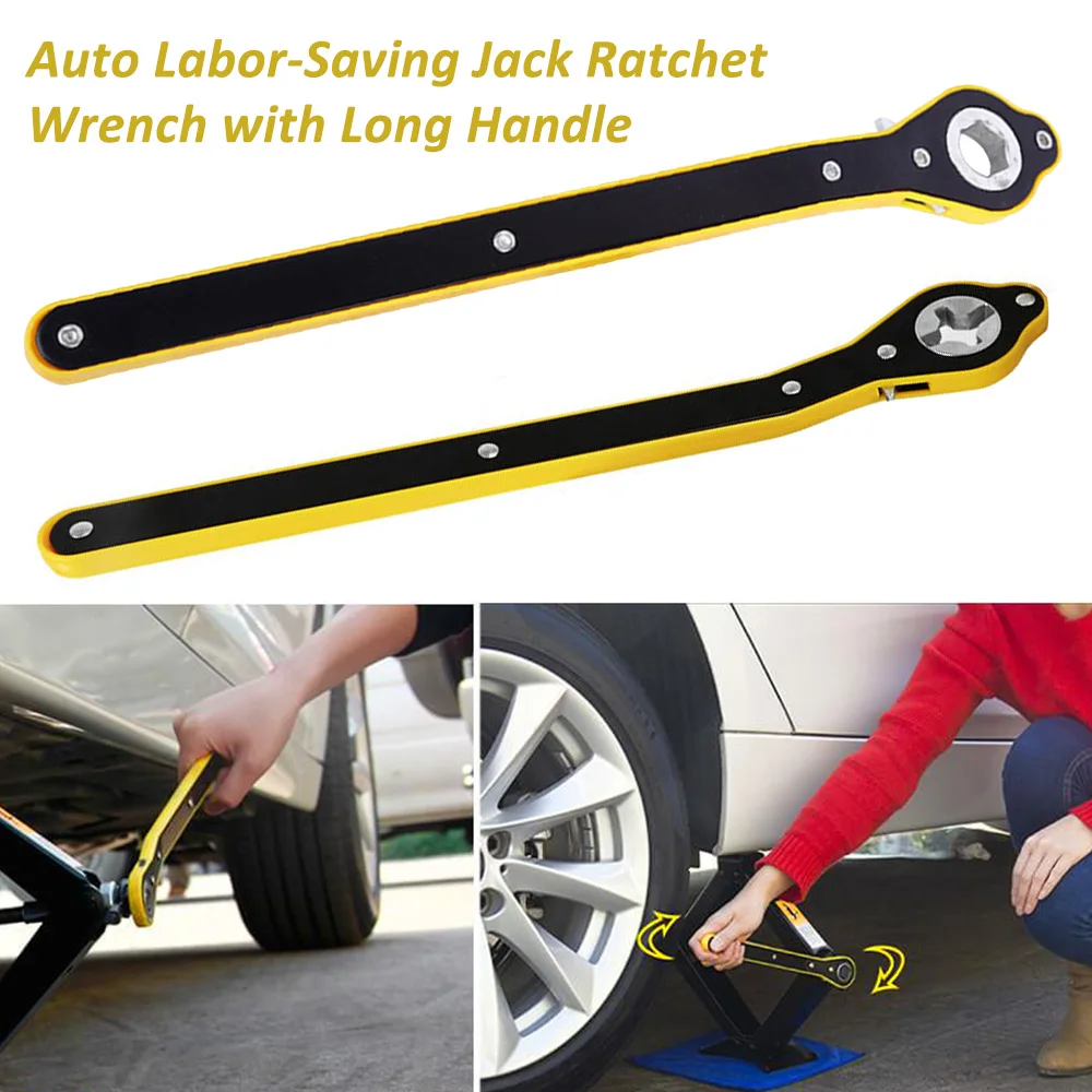 Labor-saving Jack Ratchet Wrench Car Jack Lift Speed Handle Scissor Jack Garage Tire Wheel Lug Wrench Motorcycle Car Repair Tool