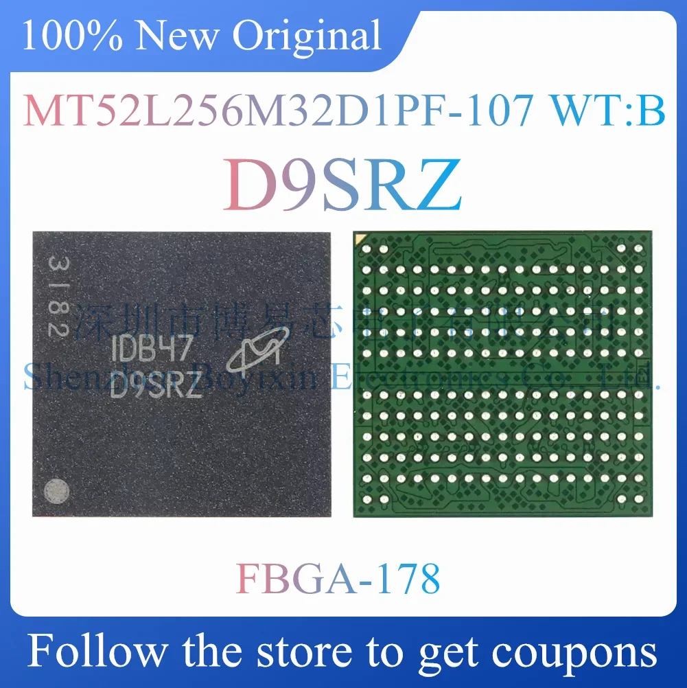 

NEW MT52L256M32D1PF-107 WT:B D9SRZ Original authentic memory package FBGA-178