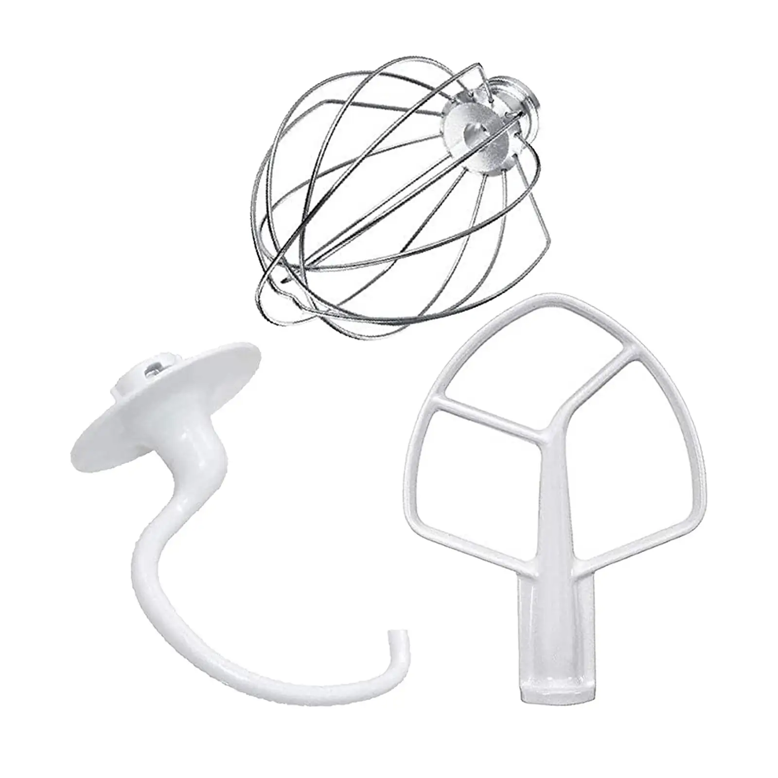 Wire Whips Mixer Attachment Stainless Steel Kitchen Whisk Beater for Compatible Mixer KPM50 KSM5