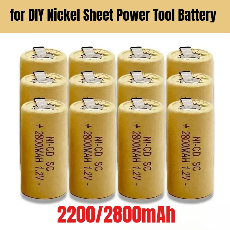 

1.2V NI-CD SC 2800mah Rechargeable Batteries for DIY Nickel Sheet Power Tool Battery