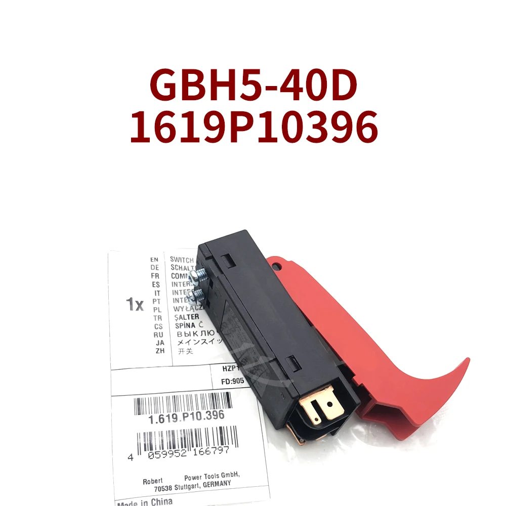 Start-Stop Switch for Bosch GBH5-40D GBH5-40 1619P10396 5-Pit Hammer Capacitor Switch Power Tools Accessories Replacement