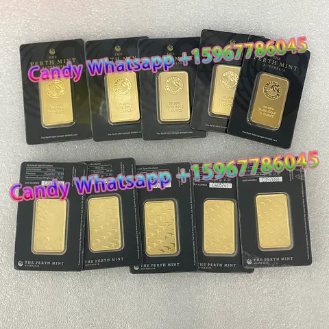 1 oz Australia Gold Bar swan Series Seal Packaging With An Independent Serial Number Brass Core Fake Gold Block Craft Collection